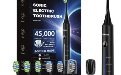 Sonic Electric Toothbrush with 6 Brush Heads for just $16.98 in Several Colors (Reg. $53.99)